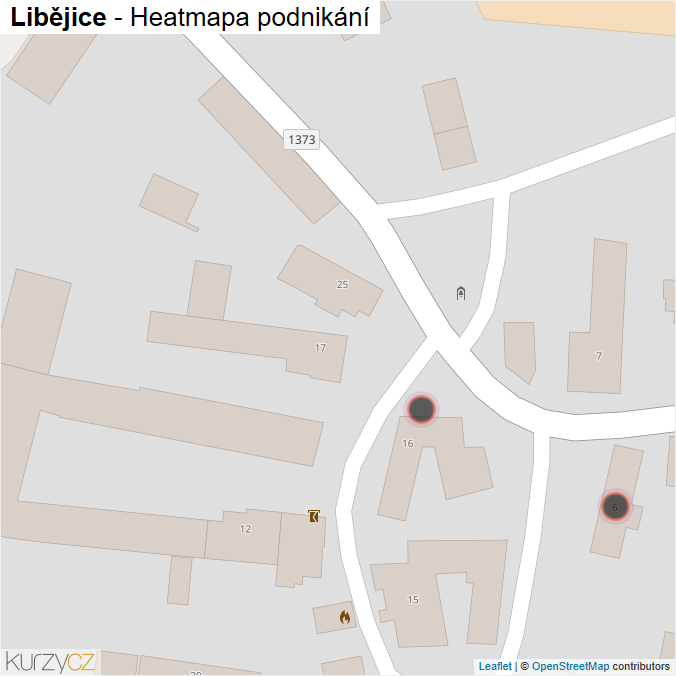 Mapa Libějice - Firmy v obci.