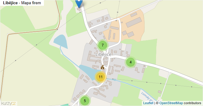 Libějice - mapa firem