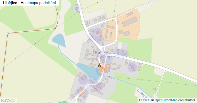 Libějice - mapa podnikání