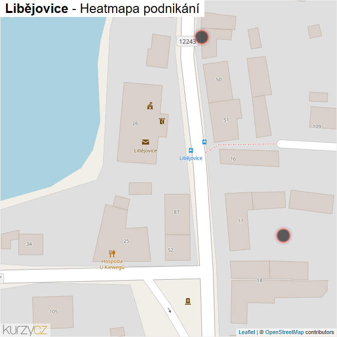 Mapa Libějovice - Firmy v obci.