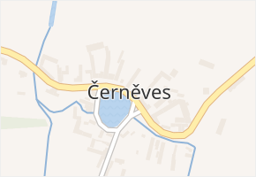 Černěves v obci Libějovice - mapa části obce