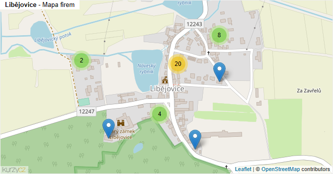 Libějovice - mapa firem