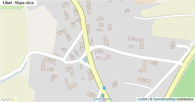 Libel - mapa obce