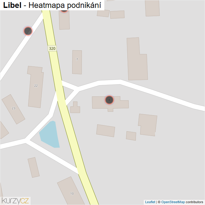 Mapa Libel - Firmy v obci.