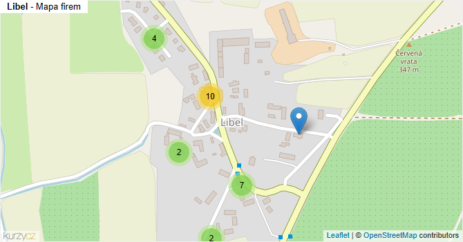Libel - mapa firem
