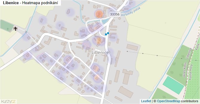 Libenice - mapa podnikání