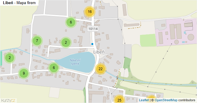 Libeň - mapa firem