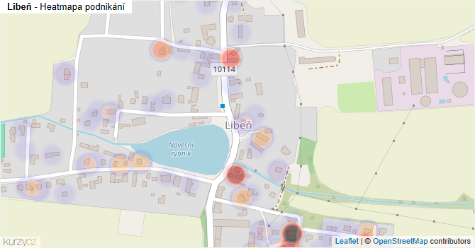 Libeň - mapa podnikání