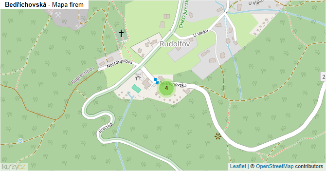 Bedřichovská - mapa firem