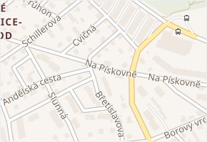 Berounská v obci Liberec - mapa ulice