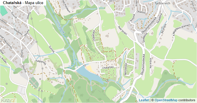 Chatařská - mapa ulice