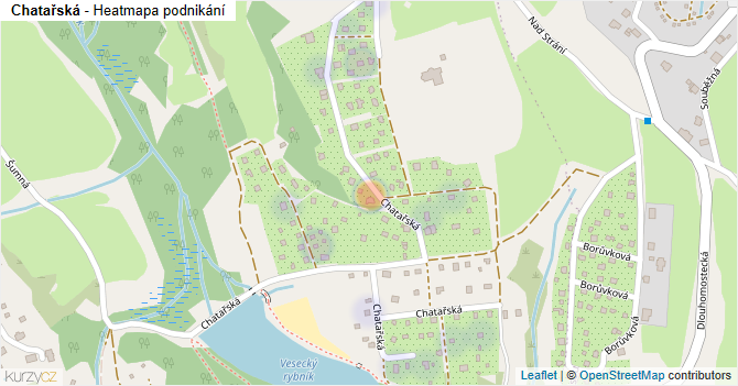Chatařská - mapa podnikání