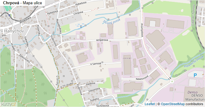 Chrpová - mapa ulice
