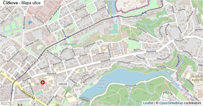 Čížkova - mapa ulice