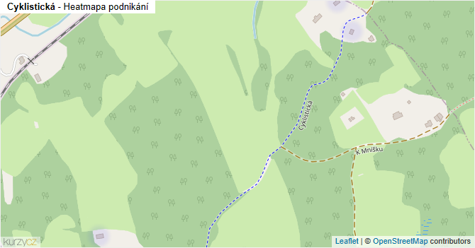 Cyklistická - mapa podnikání