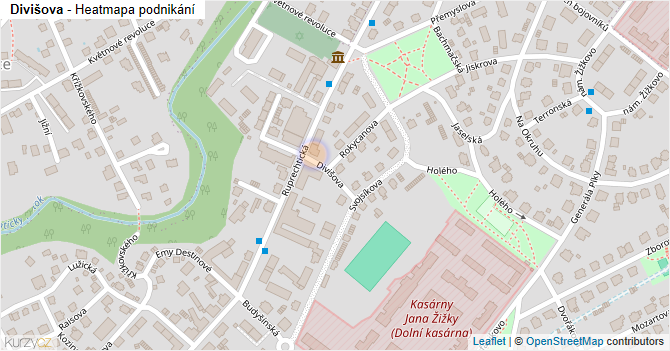 Divišova - mapa podnikání