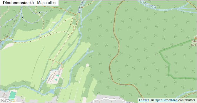 Dlouhomostecká - mapa ulice