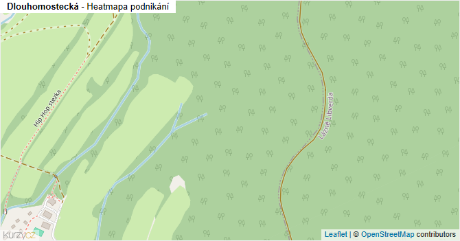 Dlouhomostecká - mapa podnikání