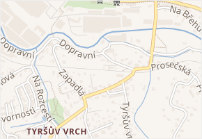 Dopravní v obci Liberec - mapa ulice