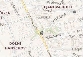 Družstevní v obci Liberec - mapa ulice