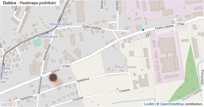 Dubice - mapa firem