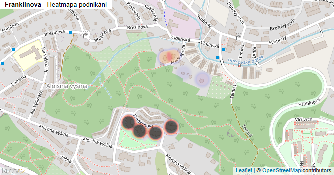 Franklinova - mapa podnikání