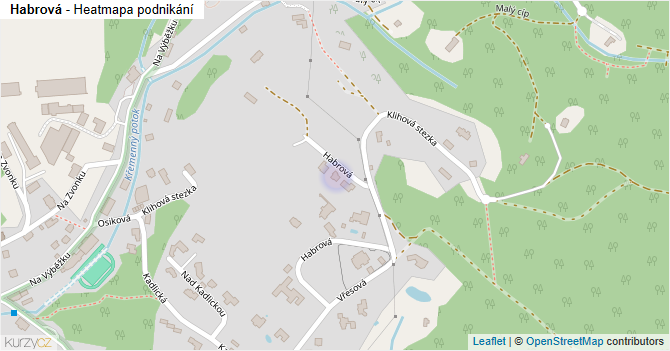 Habrová - mapa podnikání
