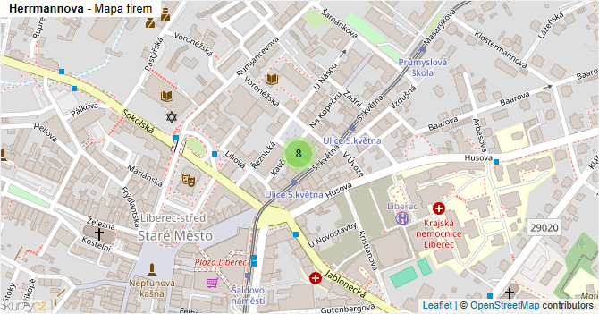 Herrmannova - mapa firem