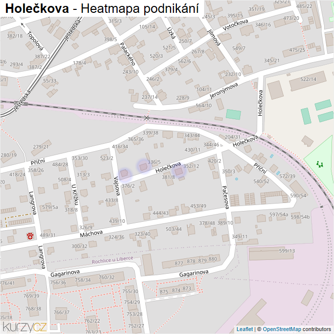 Mapa Holečkova - Firmy v ulici.