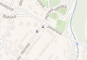 Horská v obci Liberec - mapa ulice