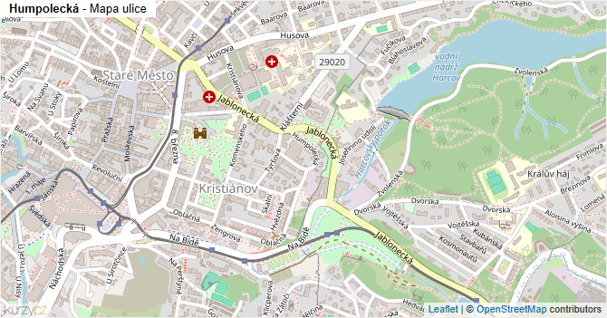 Humpolecká - mapa ulice