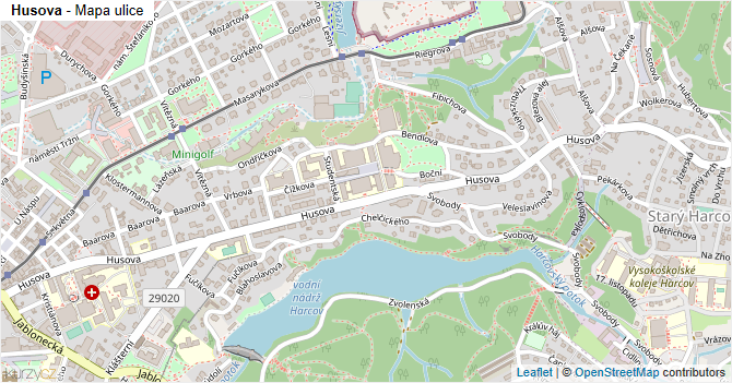 Husova - mapa ulice