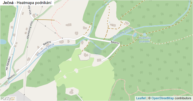 Ječná - mapa podnikání