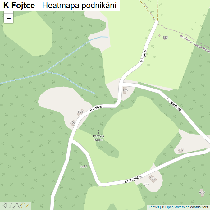 Mapa K Fojtce - Firmy v ulici.