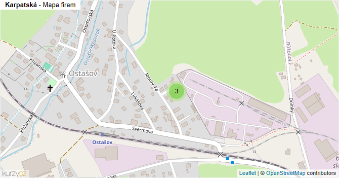 Karpatská - mapa firem