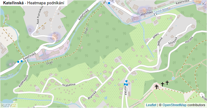 Kateřinská - mapa podnikání