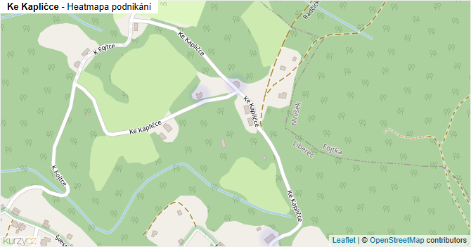 Ke Kapličce - mapa podnikání