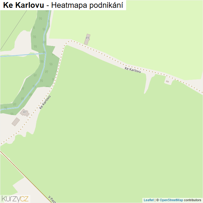 Mapa Ke Karlovu - Firmy v ulici.