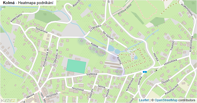 Kolmá - mapa podnikání
