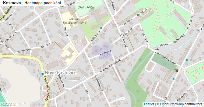 Kosmova - mapa podnikání