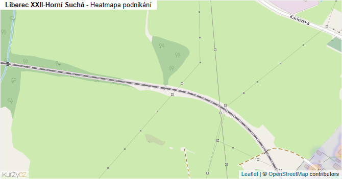 Liberec XXII-Horní Suchá - mapa podnikání