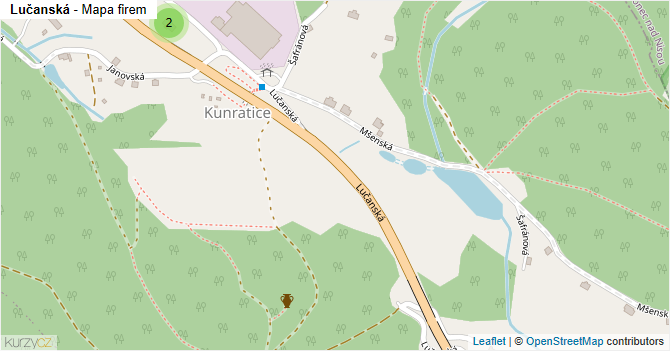 Lučanská - mapa firem