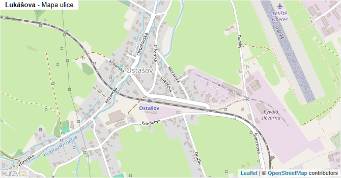 Lukášova - mapa ulice