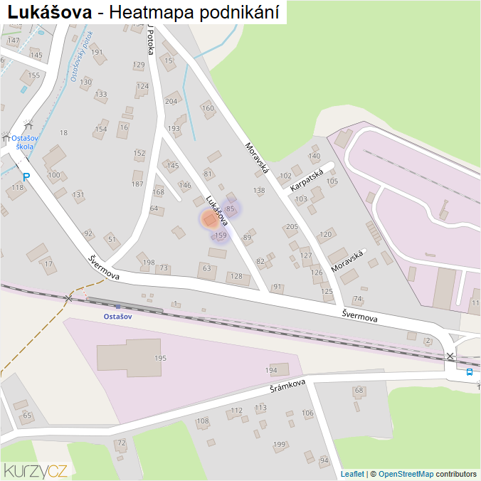 Mapa Lukášova - Firmy v ulici.