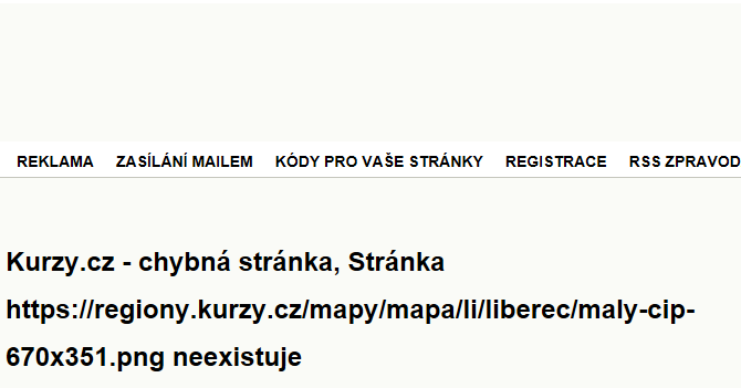 Malý cíp - mapa ulice