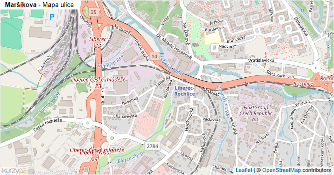 Maršíkova - mapa ulice