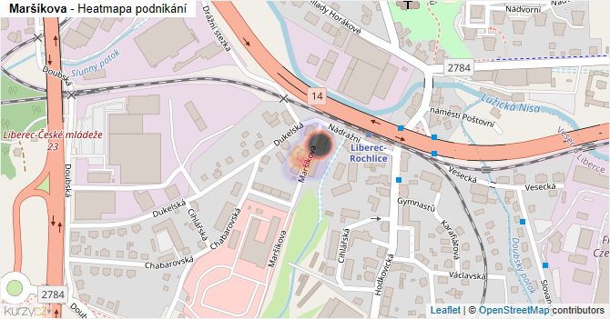 Maršíkova - mapa podnikání