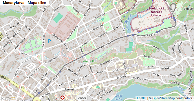 Masarykova - mapa ulice