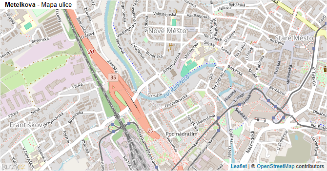 Metelkova - mapa ulice