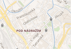 Na Humnech v obci Liberec - mapa ulice